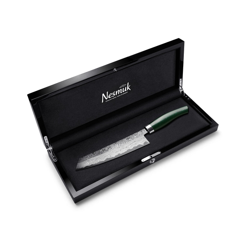 Exklusiv C150 Kochmesser Micarta Green Schatulle