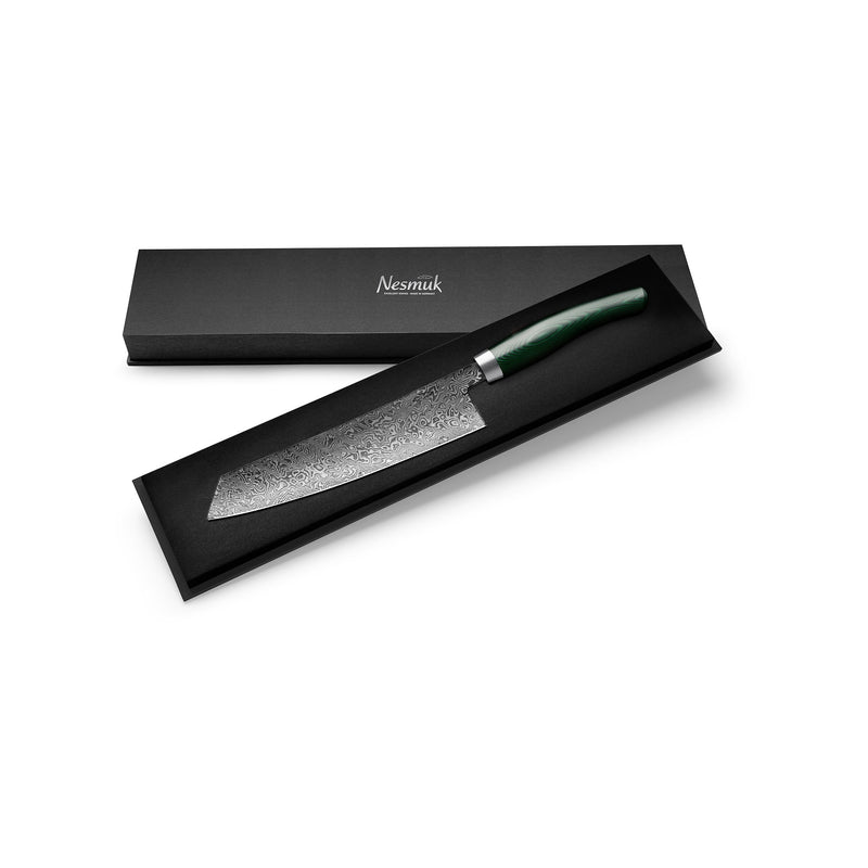 C90 Kochmesser 240 Micarta Green Schatulle